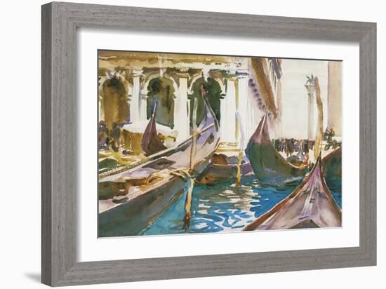 The Piazzetta, Venice-John Singer Sargent-Framed Giclee Print