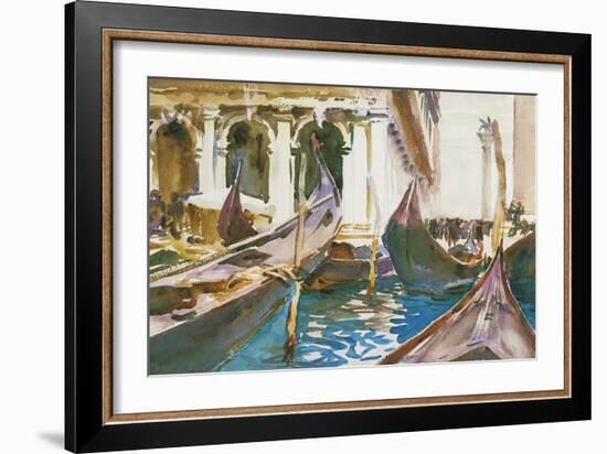 The Piazzetta, Venice-John Singer Sargent-Framed Giclee Print