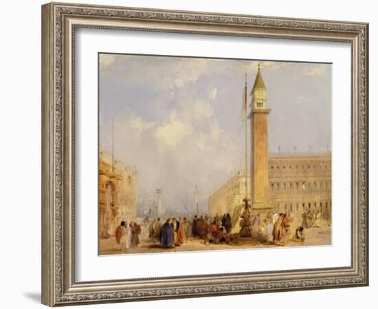 The Piazzetta, Venice-Edward Pritchett-Framed Giclee Print