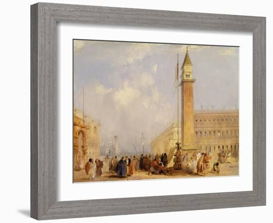 The Piazzetta, Venice-Edward Pritchett-Framed Giclee Print