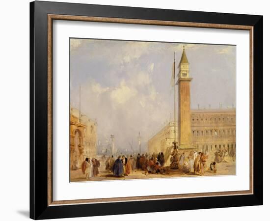 The Piazzetta, Venice-Edward Pritchett-Framed Giclee Print