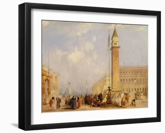 The Piazzetta, Venice-Edward Pritchett-Framed Giclee Print