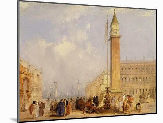 The Piazzetta, Venice-Edward Pritchett-Mounted Giclee Print