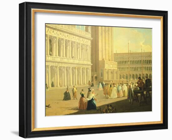 The Piazzetta, Venice-Luca Carlevarijs-Framed Giclee Print