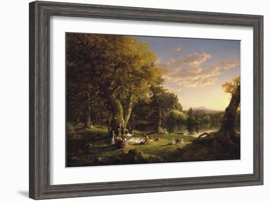 The Pic-Nic, 1846-Thomas Cole-Framed Giclee Print