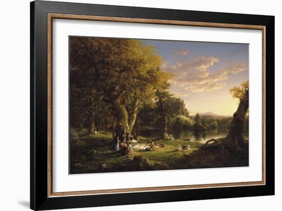 The Pic-Nic, 1846-Thomas Cole-Framed Giclee Print