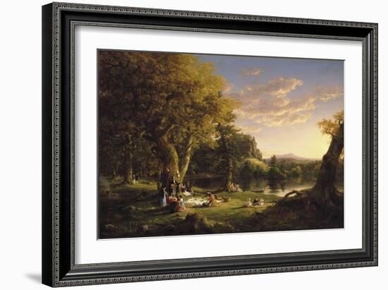 The Pic-Nic, 1846-Thomas Cole-Framed Giclee Print