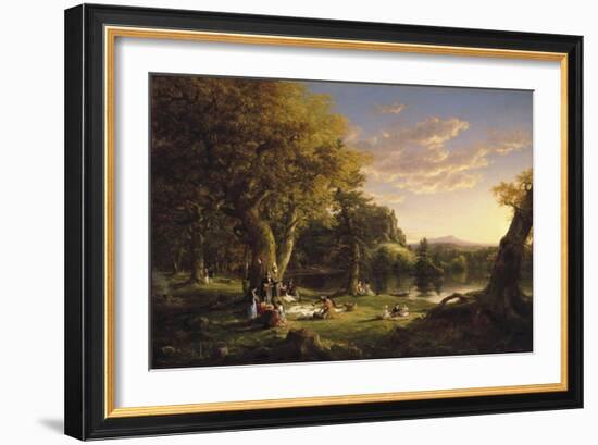 The Pic-Nic, 1846-Thomas Cole-Framed Giclee Print