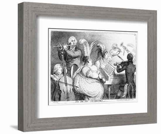 The Pic-Nic Orchestra, James Gilray, 1802-James Gillray-Framed Giclee Print