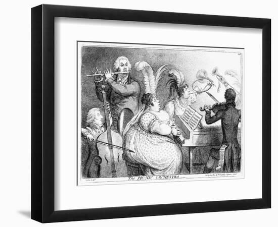 The Pic-Nic Orchestra, James Gilray, 1802-James Gillray-Framed Giclee Print