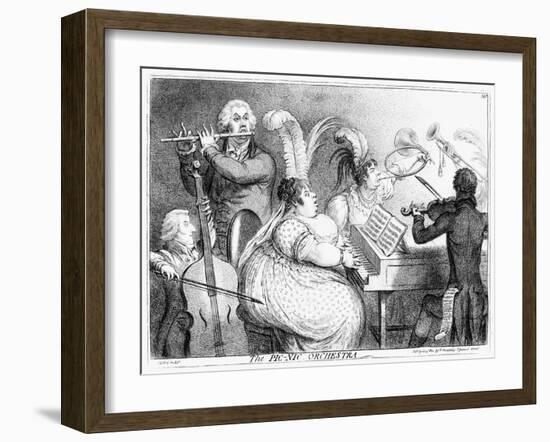 The Pic-Nic Orchestra, James Gilray, 1802-James Gillray-Framed Giclee Print