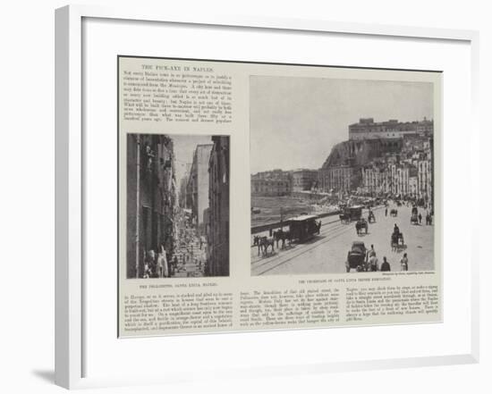 The Pick-Axe in Naples-null-Framed Giclee Print