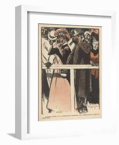 The Pickpocket at the Races-null-Framed Art Print