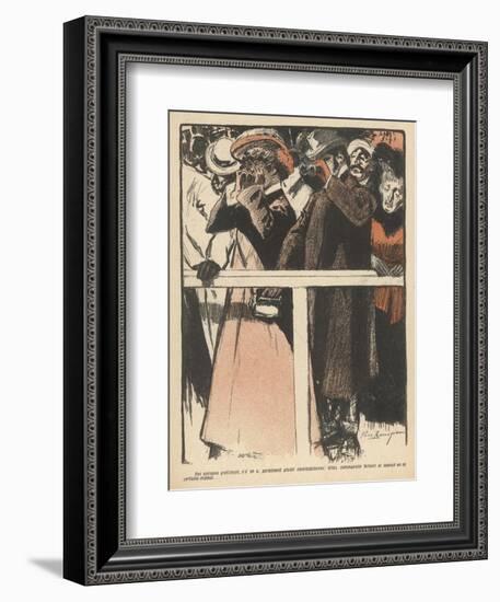 The Pickpocket at the Races-null-Framed Art Print