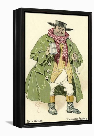 The Pickwick Papers by Charles Dickens-Hablot Knight Browne-Framed Premier Image Canvas