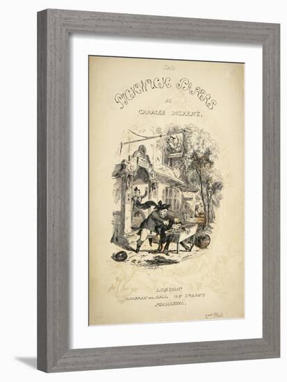 The Pickwick Papers, Novel-Charles Dickens-Framed Giclee Print