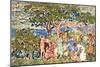 The Picnic, C.1912-15-Maurice Brazil Prendergast-Mounted Giclee Print