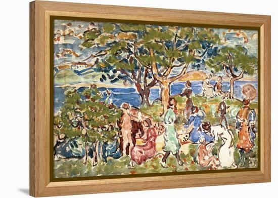 The Picnic, C.1912-15-Maurice Brazil Prendergast-Framed Premier Image Canvas