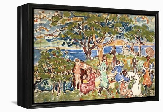 The Picnic, C.1912-15-Maurice Brazil Prendergast-Framed Premier Image Canvas