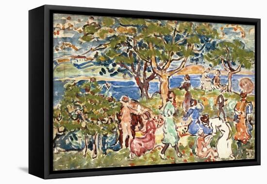 The Picnic, C.1912-15-Maurice Brazil Prendergast-Framed Premier Image Canvas