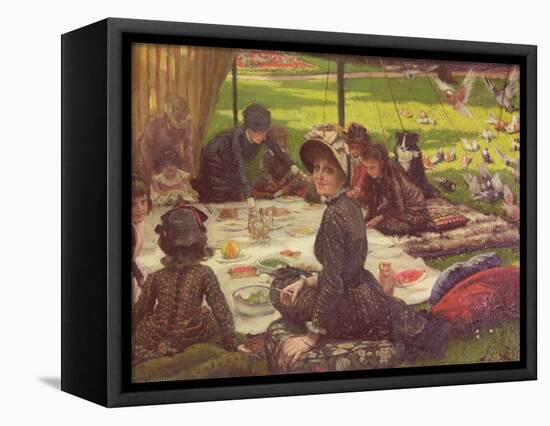 The Picnic, circa 1881-2-James Tissot-Framed Premier Image Canvas