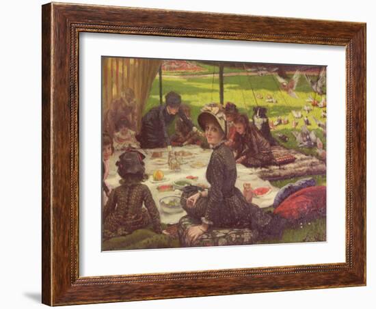 The Picnic, circa 1881-2-James Tissot-Framed Giclee Print