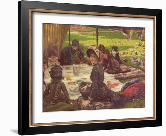 The Picnic, circa 1881-2-James Tissot-Framed Giclee Print