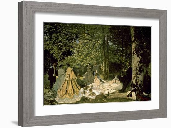 The Picnic-Claude Monet-Framed Art Print