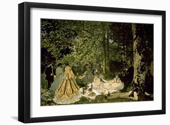 The Picnic-Claude Monet-Framed Art Print