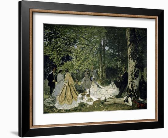 The Picnic-Claude Monet-Framed Giclee Print