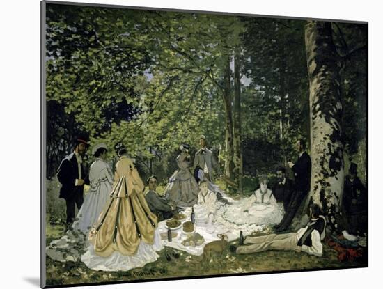The Picnic-Claude Monet-Mounted Giclee Print