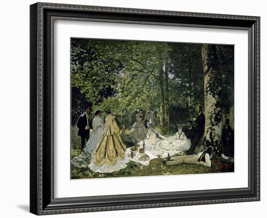 The Picnic-Claude Monet-Framed Giclee Print