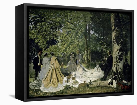 The Picnic-Claude Monet-Framed Premier Image Canvas