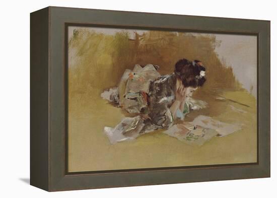 The Picture Book-Robert Frederick Blum-Framed Premier Image Canvas