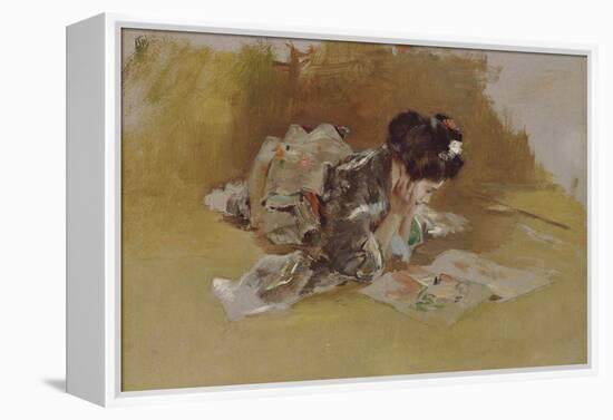 The Picture Book-Robert Frederick Blum-Framed Premier Image Canvas