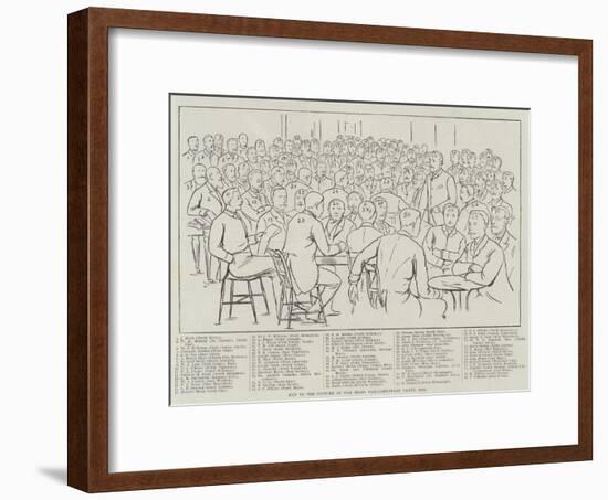 The Picture of the Irish Parliamentary Party, 1886-null-Framed Giclee Print