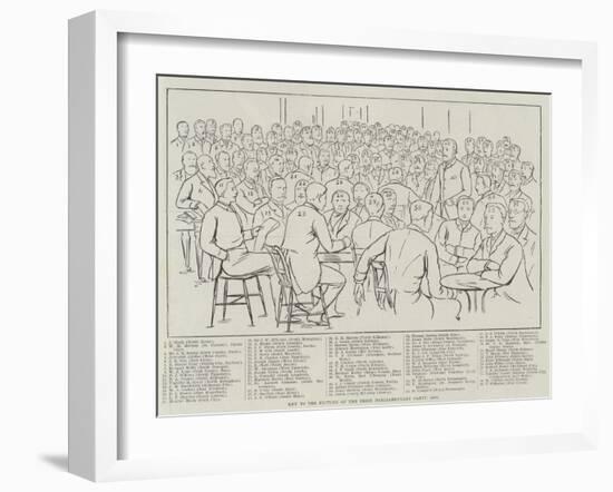 The Picture of the Irish Parliamentary Party, 1886-null-Framed Giclee Print