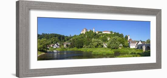 The Picturesque Harburg Castle and Village, Harburg, Bavaria, Germany-Doug Pearson-Framed Photographic Print