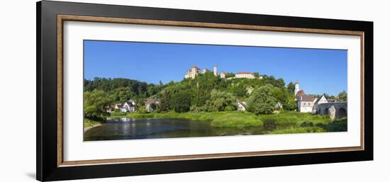 The Picturesque Harburg Castle and Village, Harburg, Bavaria, Germany-Doug Pearson-Framed Photographic Print