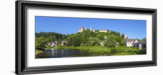 The Picturesque Harburg Castle and Village, Harburg, Bavaria, Germany-Doug Pearson-Framed Photographic Print