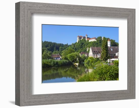 The Picturesque Harburg Castle and Village, Harburg, Bavaria, Germany-Doug Pearson-Framed Photographic Print