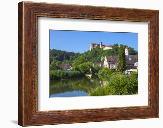 The Picturesque Harburg Castle and Village, Harburg, Bavaria, Germany-Doug Pearson-Framed Photographic Print