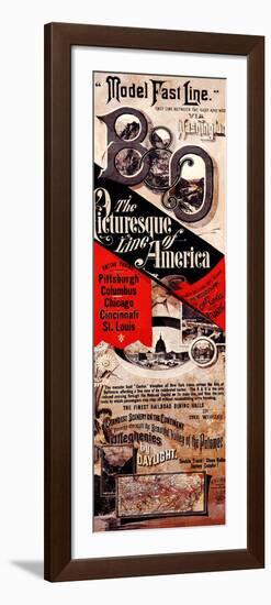 The Picturesque Line of America: the B&O-null-Framed Giclee Print