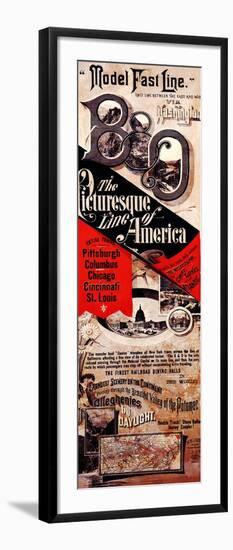 The Picturesque Line of America: the B&O-null-Framed Giclee Print