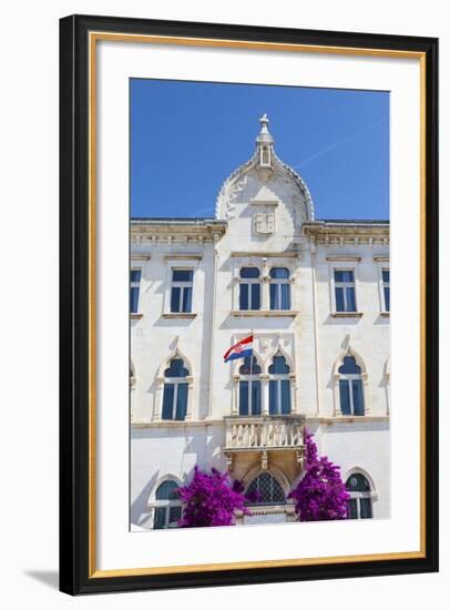 The Picturesque Lucic Palace in Trogir's Stari Grad, Trogir, Dalmatia, Croatia, Europe-Doug Pearson-Framed Photographic Print