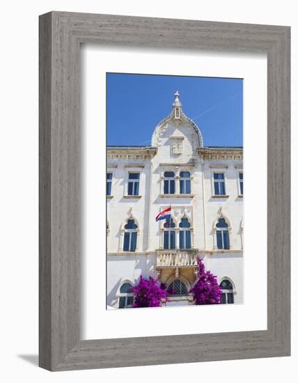 The Picturesque Lucic Palace in Trogir's Stari Grad, Trogir, Dalmatia, Croatia, Europe-Doug Pearson-Framed Photographic Print