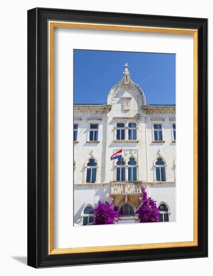 The Picturesque Lucic Palace in Trogir's Stari Grad, Trogir, Dalmatia, Croatia, Europe-Doug Pearson-Framed Photographic Print