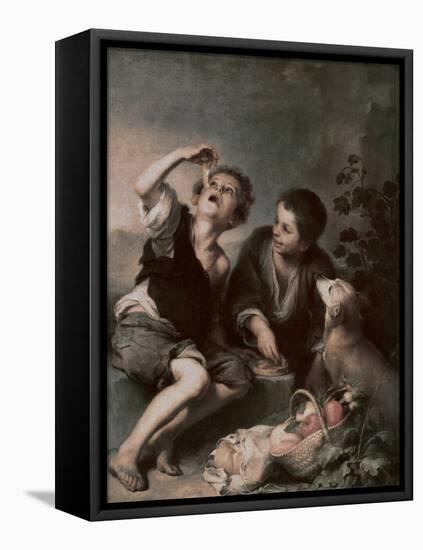 The Pie Eating-Bartolome Esteban Murillo-Framed Premier Image Canvas