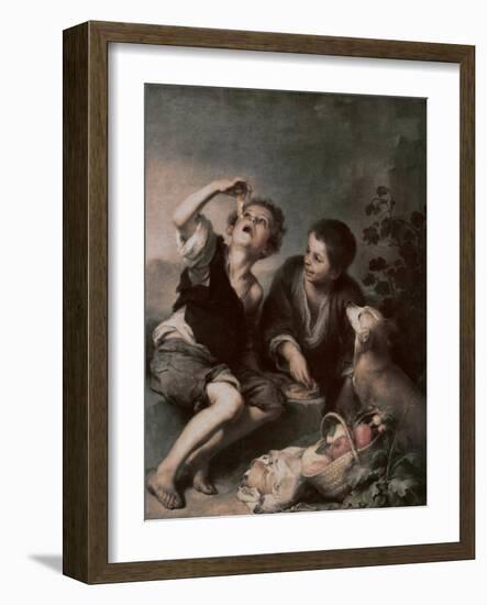 The Pie Eating-Bartolome Esteban Murillo-Framed Giclee Print