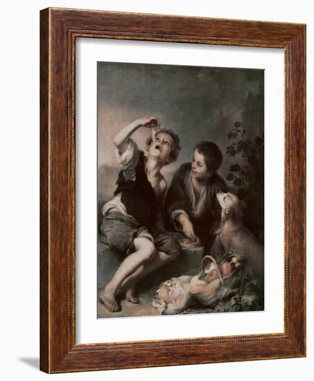 The Pie Eating-Bartolome Esteban Murillo-Framed Giclee Print